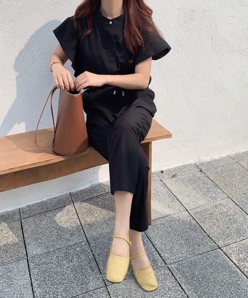 ABITOKYO(アビトーキョー)の「フレンチスリーブフリルセットアップ(セットアップ・レディース・ブラック/ブルー/ライトピンク・S/M/L)」の19枚目の写真