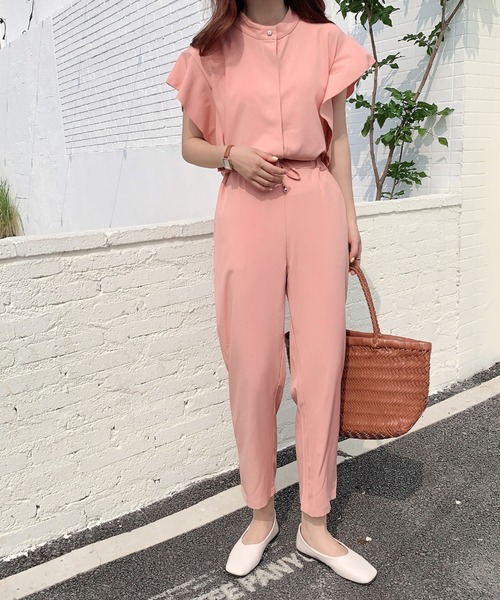 ABITOKYO(アビトーキョー)の「フレンチスリーブフリルセットアップ(セットアップ・レディース・ブラック/ブルー/ライトピンク・S/M/L)」の16枚目の写真