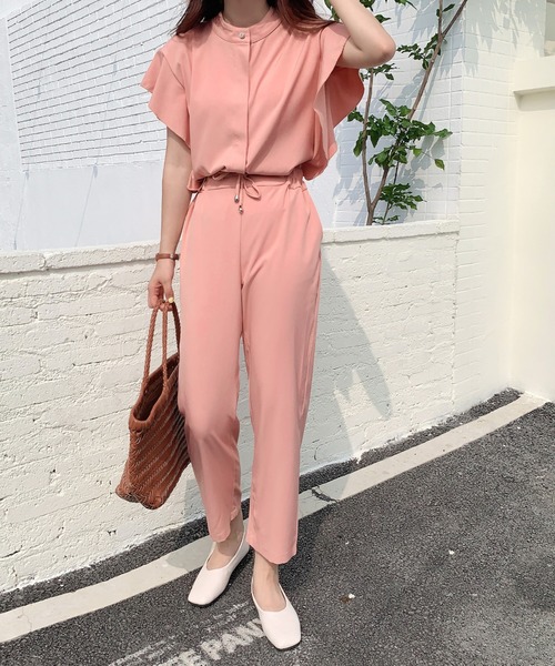 ABITOKYO(アビトーキョー)の「フレンチスリーブフリルセットアップ(セットアップ・レディース・ブラック/ブルー/ライトピンク・S/M/L)」の15枚目の写真