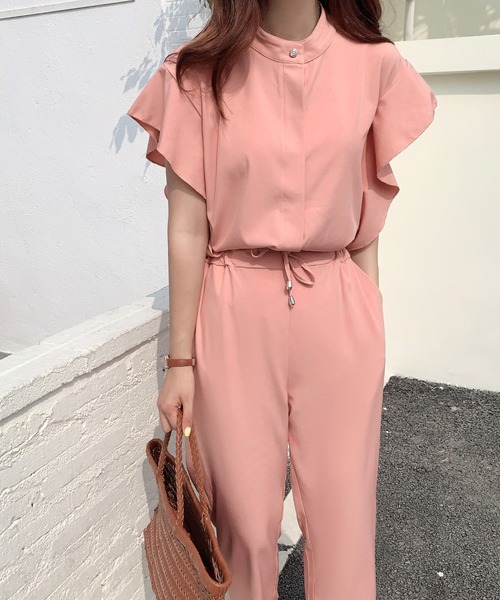 ABITOKYO(アビトーキョー)の「フレンチスリーブフリルセットアップ(セットアップ・レディース・ブラック/ブルー/ライトピンク・S/M/L)」の13枚目の写真