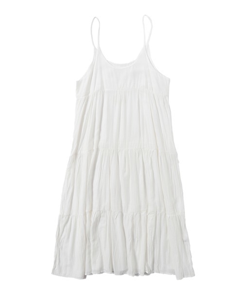 ACYM（アシーム）の「Crinkle cami ワンピース（ワンピース・レディース・ホワイト/ブラック・FREE）」の10枚目の写真