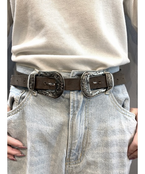 Burner(バーナー)の「【OKUOKU 0909】ダブルバックルベルト(ベルト・レディース・ホワイト/ブラック/ダークブラウン/ベージュ/パープル/グレー/レッド/ブラック系その他/ブラック系その他2/ブルー/イエロー/オレンジ/クリア/ピンク/ダークグレー/その他33/ブラウン/その他31/オリーブ/その他32/ネイビー/ライトグリーン/B/A/ライトブラウン/C/グレー系その他/カーキ/シルバー/グレー系その他2/グレー系その他3/グレー系その他4/ブラウン系その他2/ブラウン系その他3/ベージュ系その他2/ワイン/ブラック系その他3/ローズ/レオパード/ブルーグリーン/ブラウン系その他/ベージュ系その他/グリーン系その他/ダークブルー/ブルー系その他/キャメル/その他/ブラック系その他4/その他1/その他8/その他7・FREE)」の8枚目の写真
