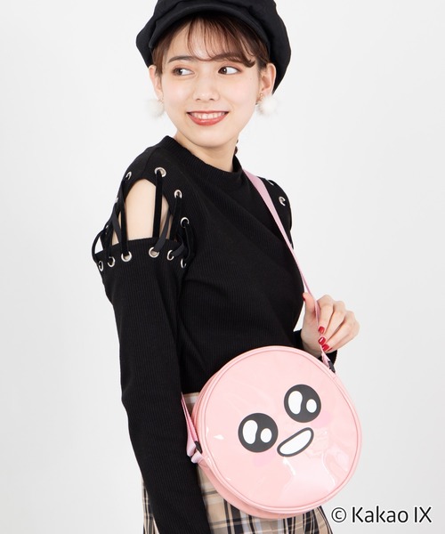 WEGO(ウィゴー)の「∴WEGO/【KAKAO FRIENDS】サークルエナメルショルダーバッグ(ショルダーバッグ・レディース・オレンジ系その他/ライトピンク・FREE)」の3枚目の写真