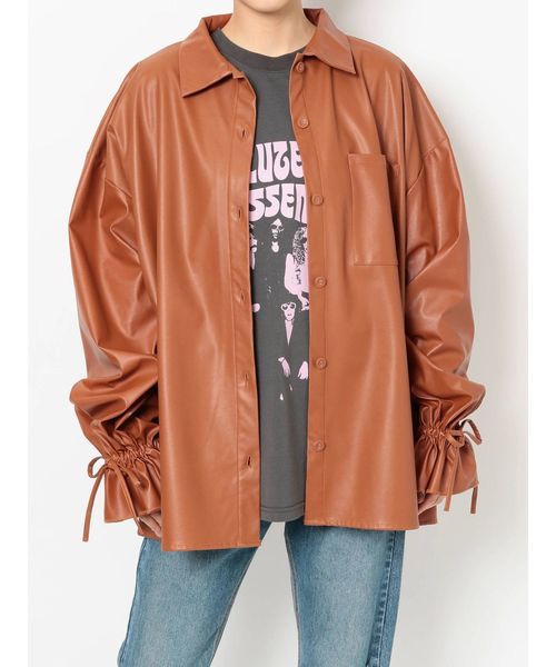 jouetie(ジュエティ)の「ベーシックボリュームスリーブシャツ(シャツ/ブラウス・レディース・ブラック/パープル/ブラウン/ベージュ・MEDIUM)」の17枚目の写真