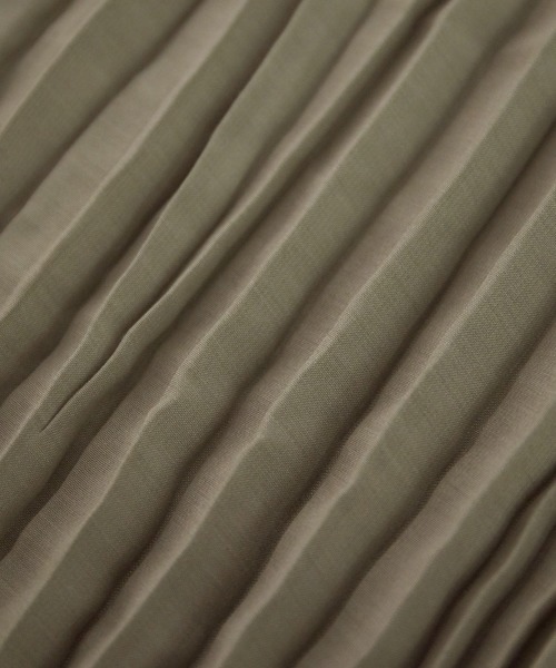 ADAM ET ROPE'（アダムエロペ）の「【WEB限定】ワッシャーサイドスリットシャツワンピース（ワンピース・レディース・ブラウン系その他/ベージュ/ダークラベンダー・FREE）」の11枚目の写真