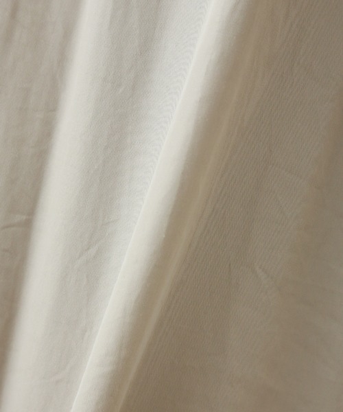 n'ee-ne（ネーネ）の「ポプリン　リブ付きボリュームスリープトップス（シャツ/ブラウス・レディース・オリーブ/ホワイト/ライトベージュ/ライトグレー・FREE）」の20枚目の写真