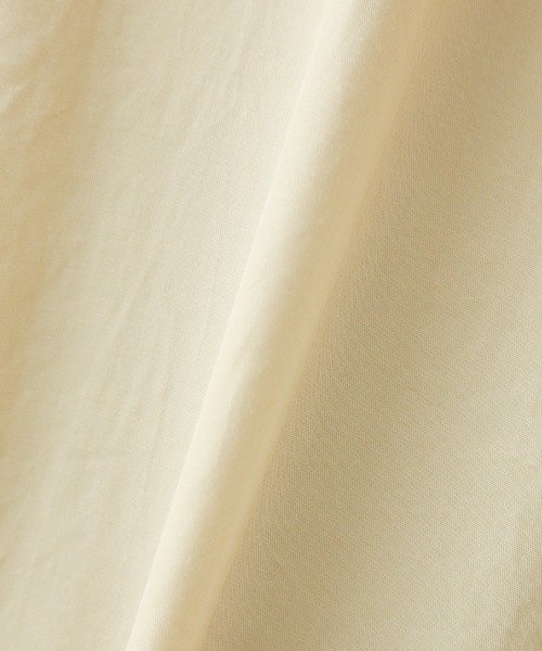 n'ee-ne（ネーネ）の「ポプリン　リブ付きボリュームスリープトップス（シャツ/ブラウス・レディース・オリーブ/ホワイト/ライトベージュ/ライトグレー・FREE）」の14枚目の写真