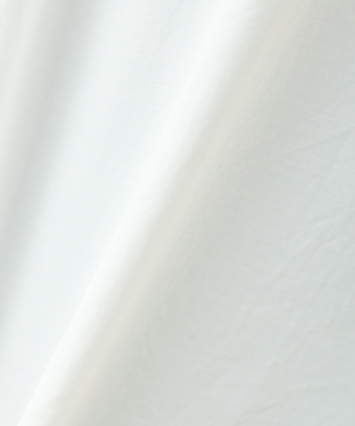 n'ee-ne（ネーネ）の「ポプリン　リブ付きボリュームスリープトップス（シャツ/ブラウス・レディース・オリーブ/ホワイト/ライトベージュ/ライトグレー・FREE）」の18枚目の写真