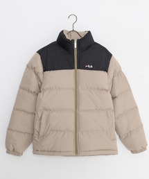 【FILA/フィラ】ワンポイント刺繍 軽量 中綿 スタンドジャケット