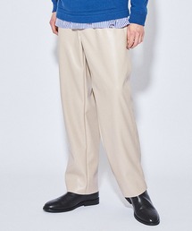 SyntheticLeatherストレートパンツ