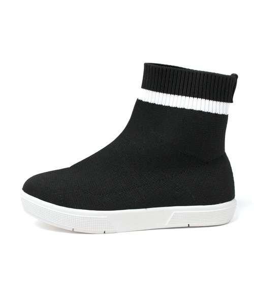 SOROTTO(ソロット)の「スニーカーソックスブーツ(ブーツ・キッズ・ブラック/ブラック系その他・22.0cm/16.0cm/17.0cm/18.0cm/19.0cm/20.0cm/21.0cm)」の8枚目の写真