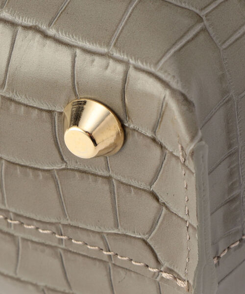 NOLLEY’S（ノーリーズ）の「【CHRISTIAN VILLA /クリスチャンヴィラ】クロコトートバッグ（トートバッグ・レディース・グレイッシュベージュ/ブラック・F）」の12枚目の写真