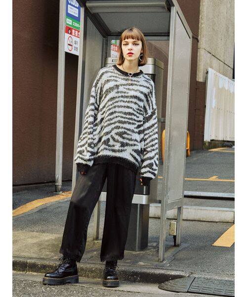 jouetie（ジュエティ）の「アニマルニット（ニット/セーター・レディース・ブラック/ボルドー/ブラウン・MEDIUM）」の10枚目の写真