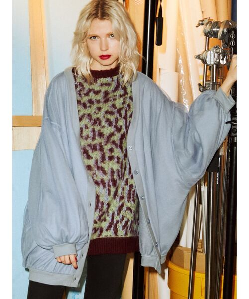 jouetie（ジュエティ）の「アニマルニット（ニット/セーター・レディース・ブラック/ボルドー/ブラウン・MEDIUM）」の12枚目の写真