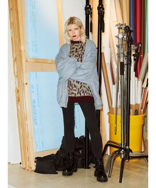 jouetie（ジュエティ）の「アニマルニット（ニット/セーター・レディース・ブラック/ボルドー/ブラウン・MEDIUM）」の6枚目の写真