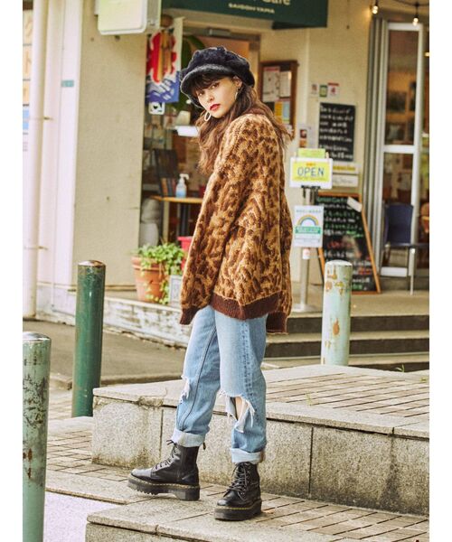 jouetie（ジュエティ）の「アニマルニット（ニット/セーター・レディース・ブラック/ボルドー/ブラウン・MEDIUM）」の15枚目の写真