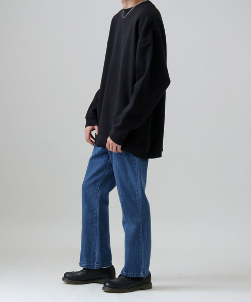 ZIP FIVE（ジップファイブ）の「【ZIP FIVE】【12オンス】ヘビーウェイト ビッグシルエット クルーネックスウェットトレーナー（スウェット・レディース・ブラック/ベージュ/パープル/ブラウン/ブルー/カーキ/マスタード/オレンジ/アイボリー/チャコール・MEDIUM/LARGE）」の13枚目の写真