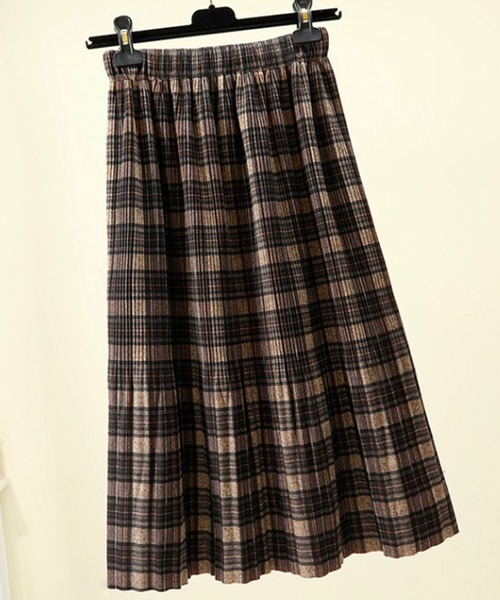 ソフト起毛チェック柄ギャザースカート スカート Day スカート Closet デイ Day スカート レディース クローゼット のファッション