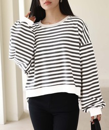 Amulet（アミュレット）の「ストライプトップス（Tシャツ/カットソー）」