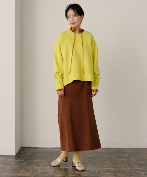 ADAM ET ROPE'(アダムエロペ)の「【INもOUTも】フリルカフスチュニックブラウス(シャツ/ブラウス・レディース・ブラウン系その他2/キナリ・FREE)」の16枚目の写真