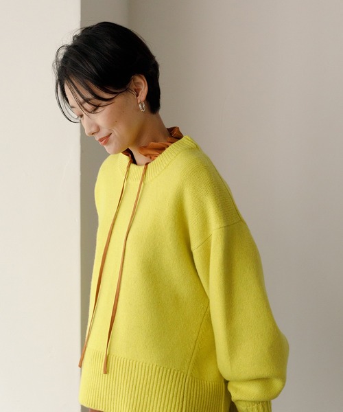 ADAM ET ROPE'(アダムエロペ)の「【INもOUTも】フリルカフスチュニックブラウス(シャツ/ブラウス・レディース・ブラウン系その他2/キナリ・FREE)」の19枚目の写真