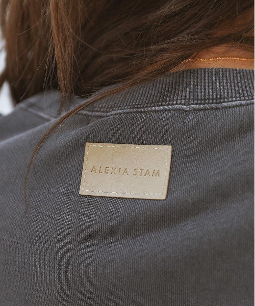 ALEXIA STAM（アリシアスタン）の「【JJ 12月号掲載】Unique Switching Sweatshirt/ユニークスイッチングスウェットシャツ（スウェット・レディース・チャコールグレー/ベージュ/ブラウン・FREE）」の16枚目の写真