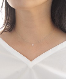 anq.（アンク）の「「anq.」K18/Pt850・ダイヤモンド ネックレス（ネックレス）」