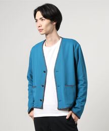 TACASI（タキャシ）の「TA CA Si / ブランケットステッチ カーディガン 