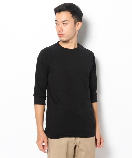 SHIPS（シップス）の「★★THE WHITE BRIEFS: クルーネック Tシャツ 3/4レングス（Tシャツ/カットソー・メンズ・グレー/ブラック/ホワイト・X-SMALL/SMALL/LARGE/MEDIUM）」の3枚目の写真