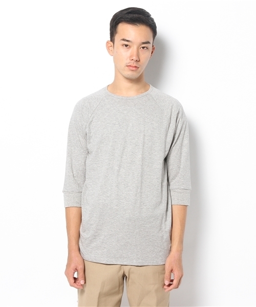 SHIPS（シップス）の「★★THE WHITE BRIEFS: クルーネック Tシャツ 3/4レングス（Tシャツ/カットソー・メンズ・グレー/ブラック/ホワイト・X-SMALL/SMALL/LARGE/MEDIUM）」の6枚目の写真