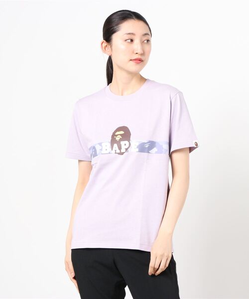 A BATHING APE(アベイシングエイプ)の「COLOR CAMO TAPE APE HEAD TEE L(Tシャツ/カットソー・レディース・ピンク/パープル・SMALL/MEDIUM/X-SMALL/XX-SMALL)」の1枚目の写真