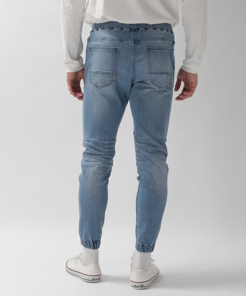 BAYFLOW(ベイフロー)の「デニムジョガーパンツ 21SS(デニムパンツ・メンズ・ライトブルー/スカイブルー/サックスブルー・SMALL/MEDIUM/LARGE)」の21枚目の写真