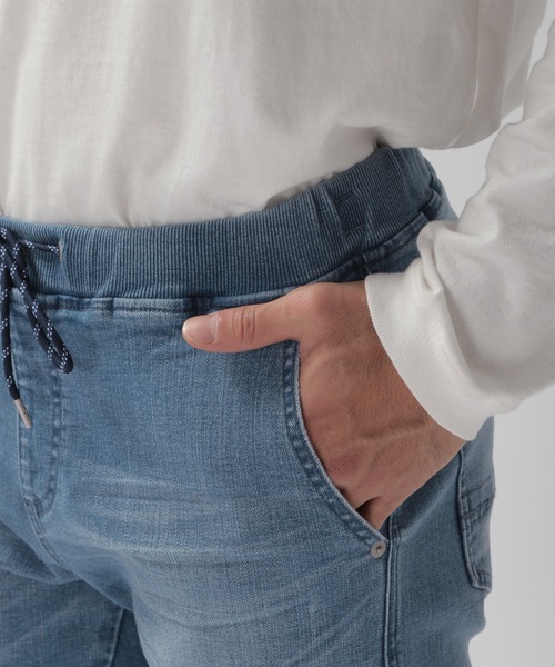 BAYFLOW(ベイフロー)の「デニムジョガーパンツ 21SS(デニムパンツ・メンズ・ライトブルー/スカイブルー/サックスブルー・SMALL/MEDIUM/LARGE)」の11枚目の写真