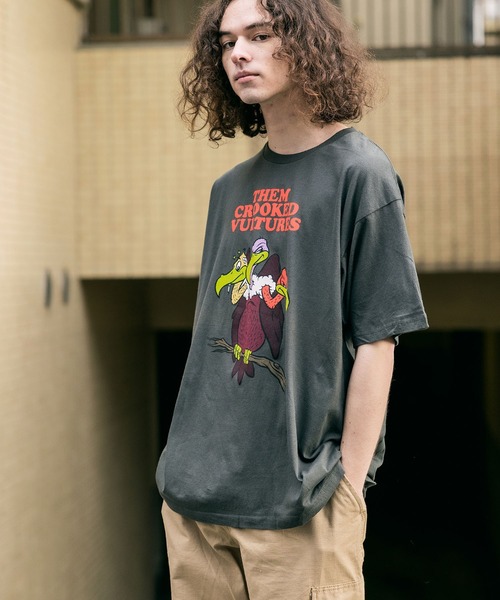 ROOPTOKYO(ループトウキョウ)の「THEM CROOKED VULTURES VULTURE ON BRANCH MENS LIGHTWEIGHT T-SHIRT 半袖Tシャツ(Tシャツ/カットソー・メンズ・チャコール・XL)」の12枚目の写真