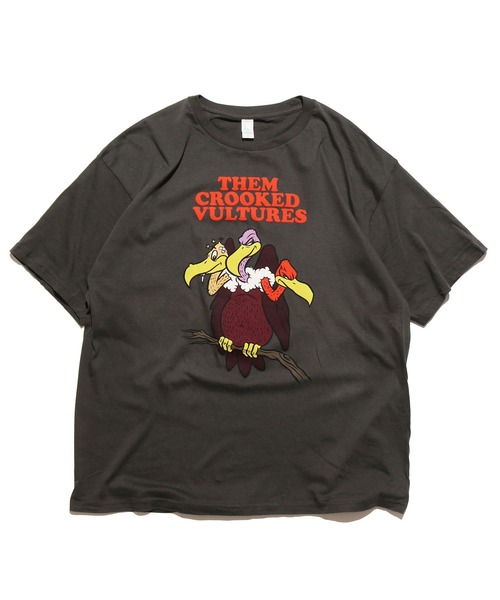ROOPTOKYO(ループトウキョウ)の「THEM CROOKED VULTURES VULTURE ON BRANCH MENS LIGHTWEIGHT T-SHIRT 半袖Tシャツ(Tシャツ/カットソー・メンズ・チャコール・XL)」の9枚目の写真