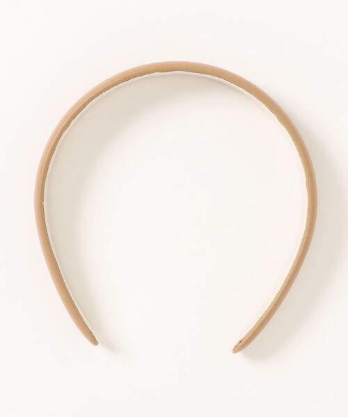 Monocoro toppi（モノコロトッピ）の「高まるガーリームード。レザー無地シンプルワイドカチューシャ（カチューシャ・レディース・ブルー/ベージュ/ブラック/キャメル/ピンク/ブラック系その他2/ベージュ系その他2・フリー）」の9枚目の写真