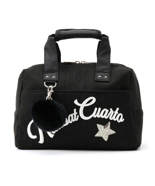 adabat（アダバット）の「cuarto united（クアルトユナイテッド）×アダバット コラボ カートバッグ（ボストンバッグ・レディース・ブラック/レッド系1・00）」の2枚目の写真