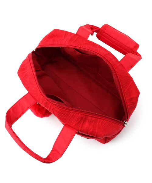 adabat（アダバット）の「cuarto united（クアルトユナイテッド）×アダバット コラボ カートバッグ（ボストンバッグ・レディース・ブラック/レッド系1・00）」の6枚目の写真