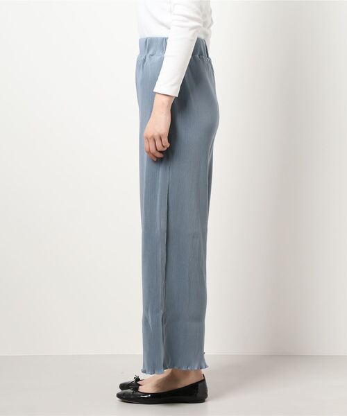 Tuche(トゥシェ)の「Tuche/トゥシェ トレンドスタイル プリーツ ワイドパンツ(その他パンツ・レディース・ブラック/ベージュ/グレイッシュブルー・LARGE/MEDIUM)」の5枚目の写真