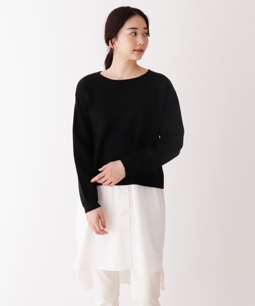 セール レイヤード風ニットベスト シャツワンピース ワンピース Shoo La Rue シューラルー のファッション通販 Zozotown