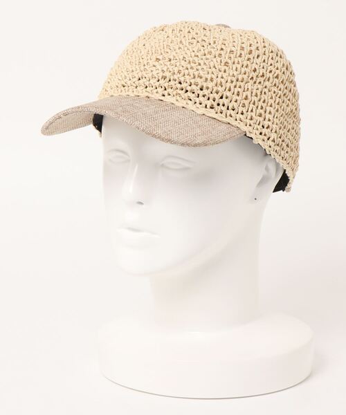 無（ム）の「ペーパー細編みキャップ（キャップ・レディース・ベージュ/ダークベージュ/ブラック・FREE）」の7枚目の写真