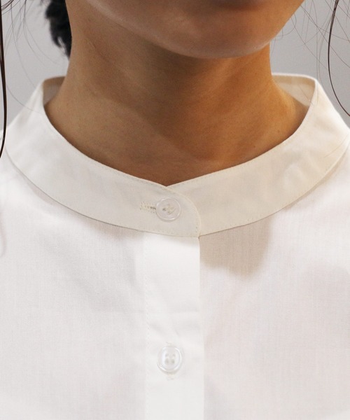 mili an deni（ミリアンデニ）の「バルーンスリーブシャツ（シャツ/ブラウス・レディース・ホワイト/ブラック/ネイビー・M/L）」の9枚目の写真