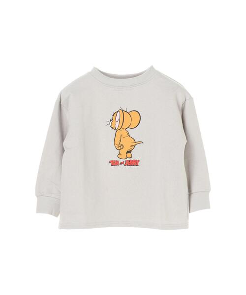 koe（コエ）の「JERRY ミニ裏毛Tシャツ＊（Tシャツ/カットソー・キッズ・オフホワイト/グレイッシュベージュ・110/120/130/140）」の6枚目の写真