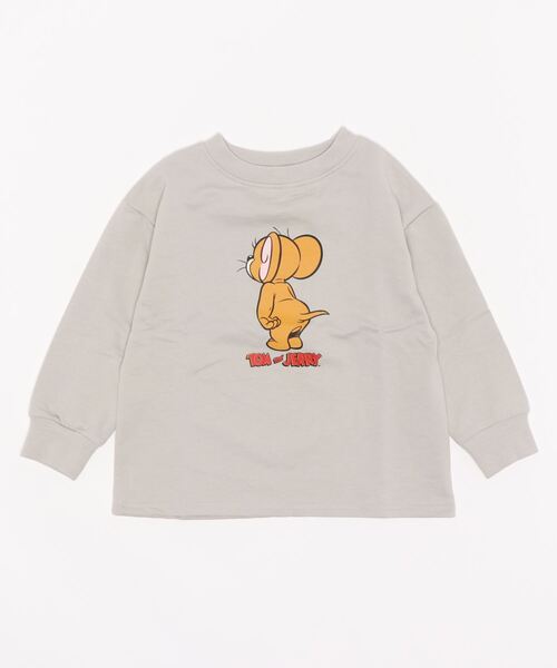 koe（コエ）の「JERRY ミニ裏毛Tシャツ＊（Tシャツ/カットソー・キッズ・オフホワイト/グレイッシュベージュ・110/120/130/140）」の3枚目の写真