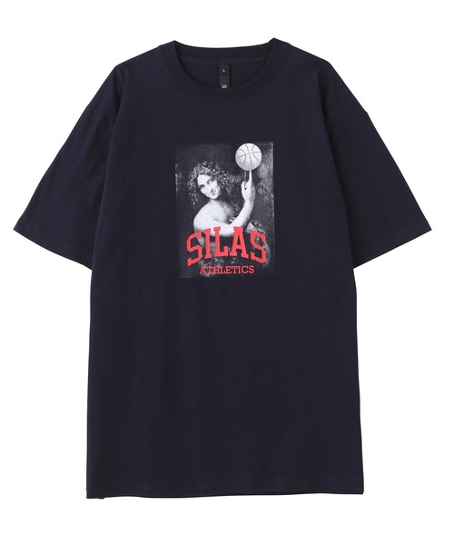 SILAS（サイラス）の「ATHLETIC PRINT S/S TEE（Tシャツ/カットソー・メンズ・ブラック/ホワイト/ネイビー・MEDIUM/X-LARGE/LARGE/SMALL）」の4枚目の写真