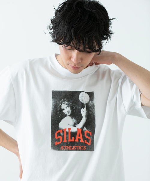 SILAS（サイラス）の「ATHLETIC PRINT S/S TEE（Tシャツ/カットソー・メンズ・ブラック/ホワイト/ネイビー・MEDIUM/X-LARGE/LARGE/SMALL）」の15枚目の写真