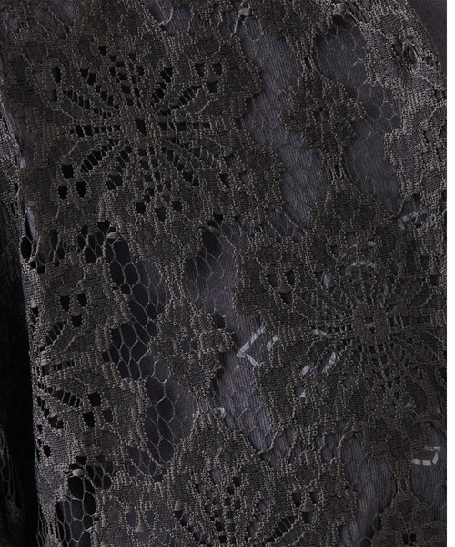 PUAL CE CIN（ピュアルセシン）の「花レース2WAYワンピース（ワンピース・レディース・チャコール/オフホワイト・FREE）」の19枚目の写真