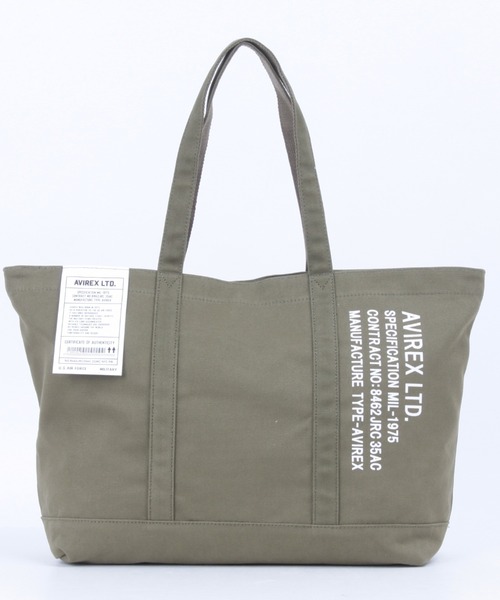 AVIREX（アヴィレックス）の「バーサ2/ BERSAⅡ/ キャンバストートバッグ（トートバッグ・レディース・オフホワイト/ブラック/オリーブ・FREE）」の17枚目の写真