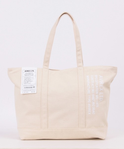 AVIREX（アヴィレックス）の「バーサ2/ BERSAⅡ/ キャンバストートバッグ（トートバッグ・レディース・オフホワイト/ブラック/オリーブ・FREE）」の14枚目の写真