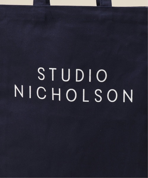 STUDIO NICHOLSON（スタジオニコルソン）の「【STUDIO NICHOLSON/スタジオニコルソン】STANDARD TOTE SMALL（トートバッグ・メンズ・ネイビー・FREE）」の2枚目の写真